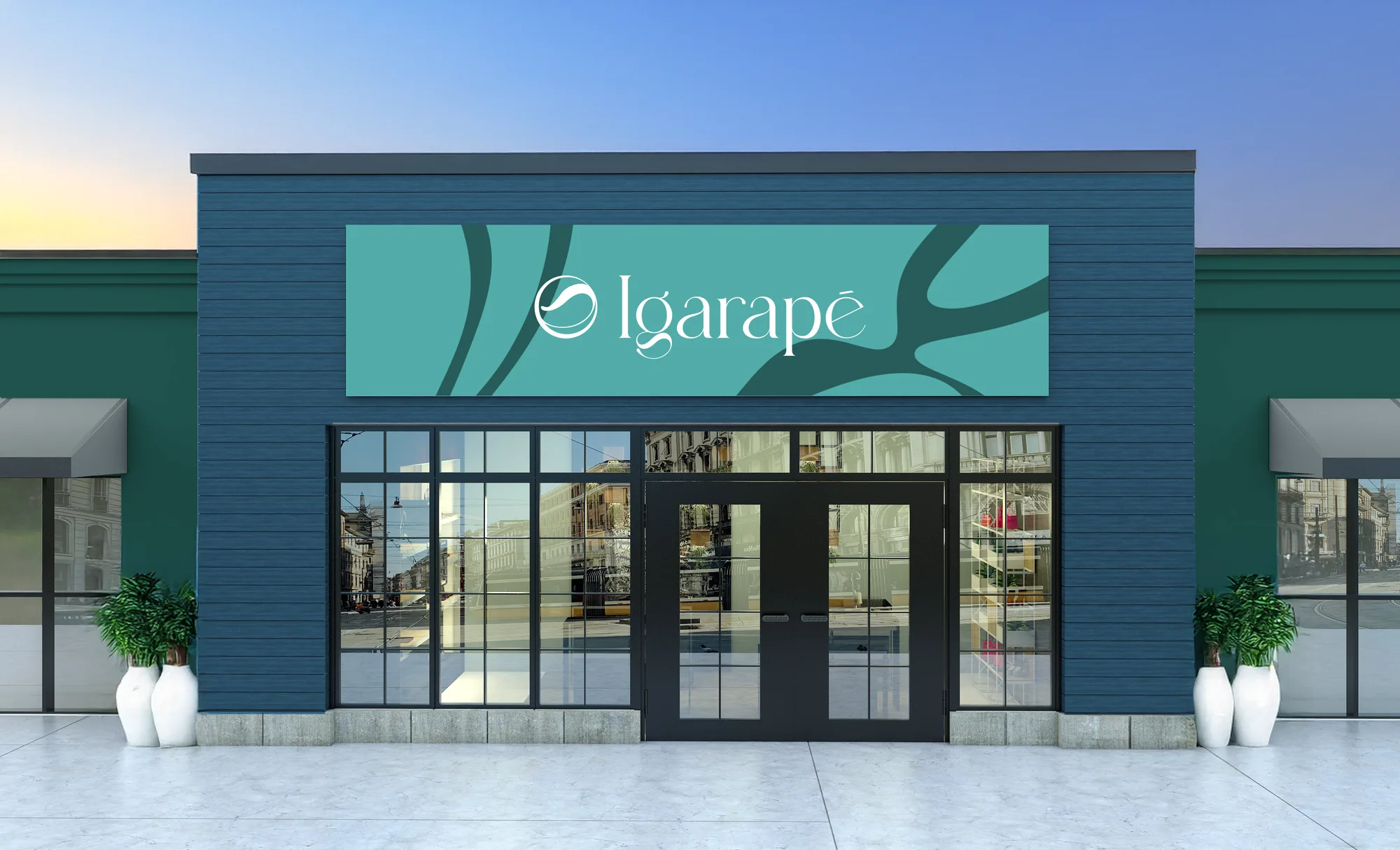 Igarapé Piscinas, capa do case de branding