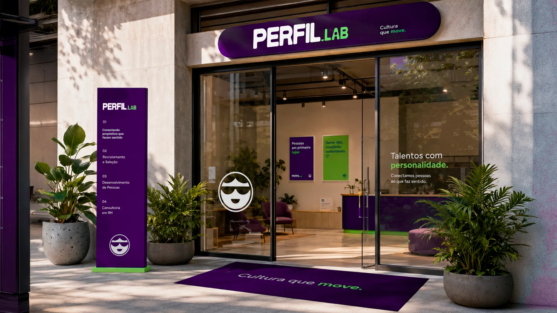 Perfil Lab, capa do case de branding